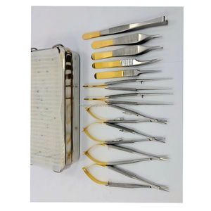 Juego de Instrumentos de Microcirugía de Calidad Premium con Caja y Tapete, Kit de Instrumentos Quirúrgicos Reutilizables, Precio al por Mayor, MOQ Bajo - Product Image 4