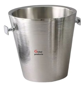 ถังแช่เครื่องดื่มน้ำแข็งสำหรับร้านอาหารโรงแรมและบาร์ถังเก็บไวน์ดีไซน์ซับในสีเงินไม่เหมือนใคร - Product Image 1