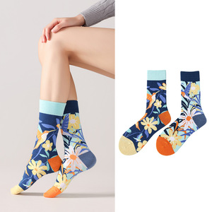 Wholesale OEM Custom Mismatched Crew <b>Socks</b> Novelty Asymmetrical <b>Funny</b> <b>Socks</b> <b>for</b> <b>Men</b> Women - Product Image 2