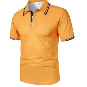 Camisa Polo de Corte Clásico, Algodón Premium, Transpirable, Suave, Cómoda, Ligera, Manga Corta, Elegante, para Hombre, Informal, para Oficina - Product Image 2