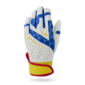 Custom Logo Baseball Batting Gloves OEM Wholesale Soft Leather Non Slip Breathable High Quality Softball Batting Gloves - Product Image 2