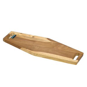 Tabla de Cortar de Madera Más Vendida, Forma Ovalada, Acabado Natural, Reutilizable, Apta para Lavavajillas, 1.3 cm de Grosor, Bloque para Cortar Frutas y Verduras - Product Image 1