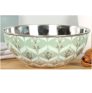 Frutero de metal pintado a mano, estilo lujoso, latón, diseño elegante, forma personalizada, para servir ensaladas o frutas. - Product Image 3