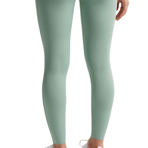 Pantalon de yoga décontracté taille haute vert sauge pour femme, extensible, léger, avec poches, idéal pour la gym, le fitness, la course et l'entraînement, anti-humidité - Product Image 5