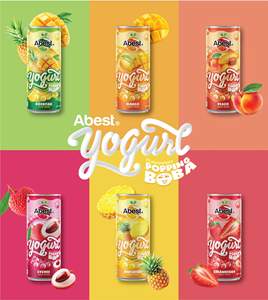 Boissons au thé au lait à bulles Boba, jus de yaourt et boissons gazeuses avec boba éclatante, fabrication OEM ODM sous marque privée, usine du Vietnam, échantillon gratuit, conception personnalisée - Product Image 1