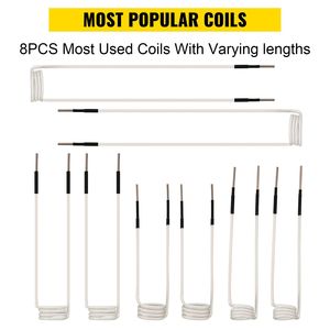 Kit di 8 Bobine per Riscaldatore a Induzione di Varie Lunghezze, Strumento Resistente al Calore per Bobine di Accensione per Vari Scopi - Product Image 2