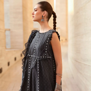 Robes de bal pour femmes, pour mariages et soirées, dernières tendances, col en V, respirantes, longueur genou, coupe trapèze, brodées - Product Image 1