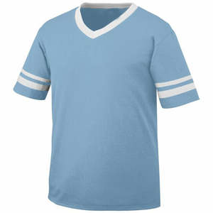 Maillot de football américain unisexe de haute qualité, léger, grande taille, manches courtes, col en V, bretelles réglables, impression par sublimation, 100% coton - Product Image 1