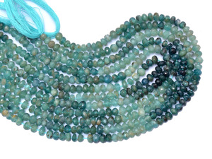 Perles facettées rondes en Grandidierite 5mm-7mm, pierres semi-précieuses naturelles rares, coupées à la main, pour la création de bijoux - Product Image 2