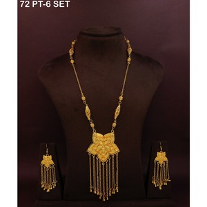 Collares largos estilo Dubái, conjunto de joyería árabe para mujer, conjunto de collares árabes para mujer, conjunto de collares de Oriente Medio - Product Image 3