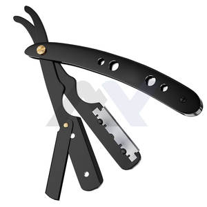 Navaja de Afeitar Profesional para Hombre, Navaja de Afeitar de Seguridad con Hoja Recta, Logotipo Personalizado Disponible, Marca OEM, Herramienta de Afeitado para Barbería - Product Image 6