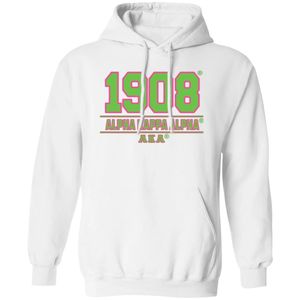 Sweat-shirt à capuche blanc 1908 à manches longues, imprimé graphique, décontracté, pour femme, avec poignets côtelés, pour le quotidien - Product Image 1
