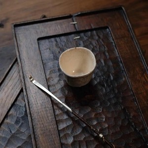 Bandeja de Madera Wabi-Sabi, Bandeja de Té Tallada a Mano, Bandeja de Madera Rústica, Decoración Zen para el Hogar, Estética Japonesa, Estilo Vintage, Regalo Minimalista - Product Image 4