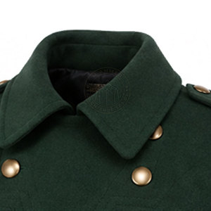 Trench-coat pour homme sur mesure en toile de coton/laine, longueur standard, écologique, surface lisse, fermeture sécurisée - Product Image 5