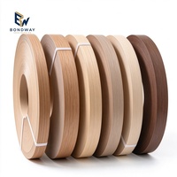 Bande de protection en PVC à grain de bois, résistante aux chocs, largeur personnalisée, 1x22mm, 0.4-3mm, auto-adhésive pour le bord des armoires et casiers en MDF