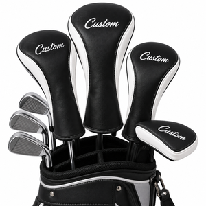 Custom Logo Golf <b>Headcover</b> PU Leather <b>Driver</b> Cover Golf Club Head Cover Protective Golf Equipment Accessory Manufacturer - Product Image 2