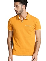 T-shirt pour homme 100 % coton super peigné, bio-lavé, avec logo personnalisé brodé, écologique, en piqué de golf, imprimé soie
