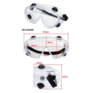 Gafas de Seguridad con Ventilación Indirecta Certificadas ANSI Z87.1, Lentes de PC de 2.0MM, Protección Contra Salpicaduras Químicas y Partículas - Product Image 1