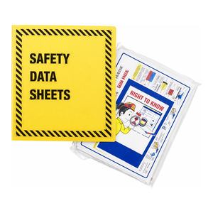Carpeta de plástico amarilla Brady de 1.5 pulgadas para documentos de seguridad en laboratorios y fabricación (MSDS) - Product Image 2