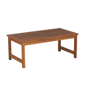 Table basse rectangulaire à lattes en bois massif, moderne et élégante pour les cours, les hôtels, les villas, l'ensemble de meubles d'extérieur fabriqués au Vietnam - Product Image 1