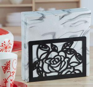 Floral Design <b>Tissue</b> Box Cover With Rose Pattern Free Standing For Table Use - Product Image 4