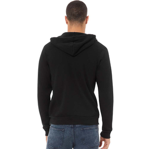 Sweat-shirts à capuche zippés Bella Canvas 100% coton pour homme, pour la saison hivernale, sweats à capuche zippés pour homme sur mesure - Product Image 2