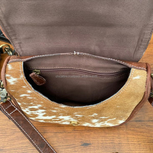 Nouveau Design Hairon & Sac à bandoulière en cuir repoussé à la main Luxe Turquoise Floral Sac à main sculpté en cuir véritable Femmes Western Sac à main - Product Image 4