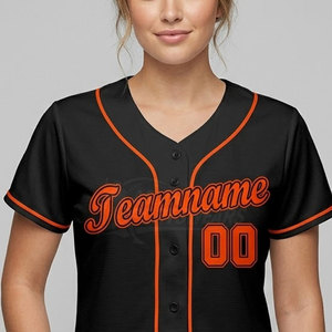 Chemise de softball en polyester durable et légère avec col en V, idéale pour les tournois et les matchs en plein air. - Product Image 4
