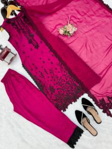 Indian Boutique Roman <b>silk</b> With Multi Thread Sequence work Salwar Kameez Bridal Wedding Festive Ethnic Indian Pakistani Outfit - Product Image 6