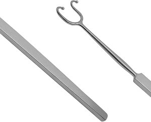 Retracteur cutané à crochet, petite courbe, à extrémité unique, pour traction cutanée, poignée ergonomique, certifié CE, approuvé ISO - Product Image 4