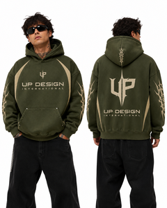เสื้อฮู้ดดี้ผ้าฝ้ายแท้ 100% หนานุ่มสำหรับฤดูหนาว ผู้ชาย สตรีทแวร์พรีเมียม แบบสวมหัว รับผลิตแบบ OEM ODM จากโรงงาน - Product Image 1