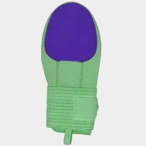 Guante de Béisbol de Punto Verde con Protección de Palma Morada para Lanzador Diestro, Protector de Dedos, Guantes de Softbol Personalizados, Guante de Deslizamiento - Product Image 3