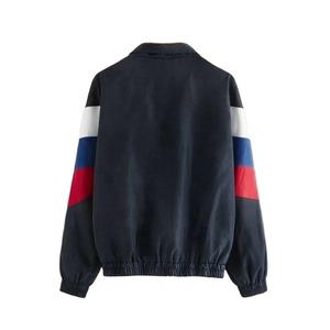 Veste coupe-vent de haute qualité, nouveau style, pour garçons, grandes tailles, couleur contrastée, fermeture éclair, capuche, nylon. - Product Image 2