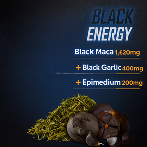 Maca Negra Natural de Alta Potencia con Zinc y Ajo Negro Envejecido en Tabletas para la Vitalidad Masculina Adulta, 60 Tabletas - Apoyo para la Inmunidad y la Energía - Product Image 4