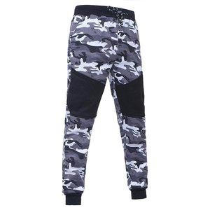 OEM Men's Fleece Camouflaged Color Panel <b>Zip</b>-Up Tracksuit Fashion Streetwear Men's Casual Sportswear Tracksuit Set - Product Image 5