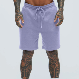 Fabricant de services OEM ODM, conception personnalisée avec cordon de serrage à la taille, shorts de sport décontractés pour hommes en tricot, prix de gros. - Product Image 1