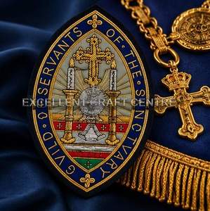 GVILD SERVANTS OF THE SENOTVARY Parche Bordado de Encaje de Alta Calidad, Insignia de Tela para Coser, Diseño Circular de Lujo para Prendas - Product Image 1