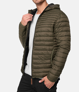 Manufacturer Polyester Nylon <b>Puffer</b> <b>Jacket</b> Water Repellent <b>Light</b> Weight solid plain zipper bubble <b>jacket</b> - Product Image 4