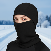 Pasamontañas de Forro Polar para Invierno, Unisex, para Adultos, Máscara Facial Completa, Calentador de Cuello, Gorro Térmico, Pasamontañas con Transferencia de Calor para Exteriores