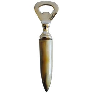 Abridor de Botellas de Cuerno de Búfalo Natural Hecho a Mano, Abridor de Botellas de Cerveza con Mango de Cuerno Rústico, Regalo para Cocina o Bar - Product Image 1