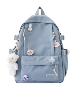 Mochila Unisex de Moda para Estudiantes, Impermeable, de Nailon, con Cierre, Antirrobo, Capacidad de 20-36L, Funda para Portátil Escolar, Múltiples Bolsillos - Product Image 1