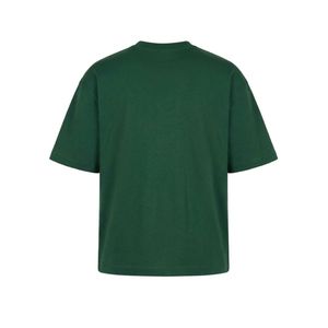 T-shirt vert pour homme |   T-shirt à manches courtes en coton de qualité supérieure à col rond |   T-shirt uni décontracté pour impression, vente en gros, OEM, ODM - Product Image 4