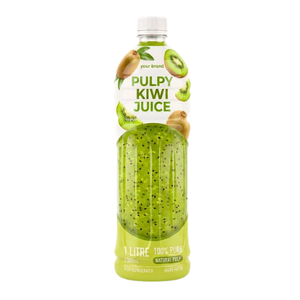 Pulpy Kiwi Juice Natural Pulp with Sacs <b>1</b> <b>Litre</b> <b>Bottle</b> Refreshing Beverage for Retail and Food Service - Product Image 1
