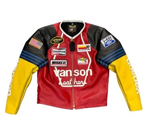 Veste de moto en cuir de vache véritable Vanson, style streetwear, coupe-vent, chauffante - Product Image 1