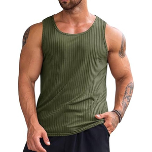 Débardeurs de sport personnalisés pour hommes, faciles à utiliser, confortables et élégants, en promotion, avec broderie personnalisée respirante - Product Image 1