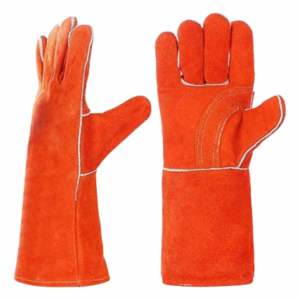 Vente flash - Gants de soudage en cuir de vachette renforcé, protection industrielle des mains, résistance à la chaleur, ignifuges - Product Image 2