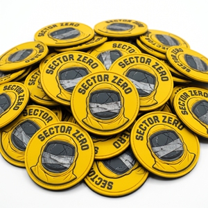 Badge 3D rond en caoutchouc PVC souple, style science-fiction, pour casque de combinaison de protection, vêtements d'extérieur, vestes, sacs et casquettes - Vente en gros - Product Image 1