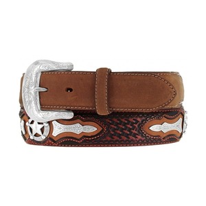 Cinturón de Cuero Genuino para Hombre, Hecho a Mano, de Cuero Vacuno con Curtido Vegetal, Cinturón de Vestir - Product Image 1