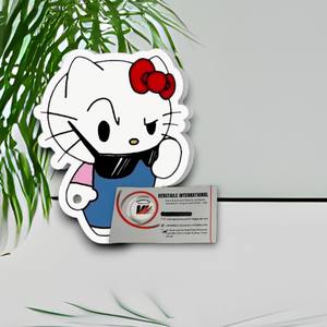 Adorables Placas Magnéticas Acrílicas Reutilizables y Ecológicas de Hello Kitty Enojada con Diseño de Flor de Diamante para Extensiones de Pestañas, Herramienta de Belleza - Product Image 4