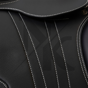 Wholesale English Jumping Dressage Saddle Genuine Leather Wood Tree Adjustable Gullet English horse racing products from India - Product Image 6